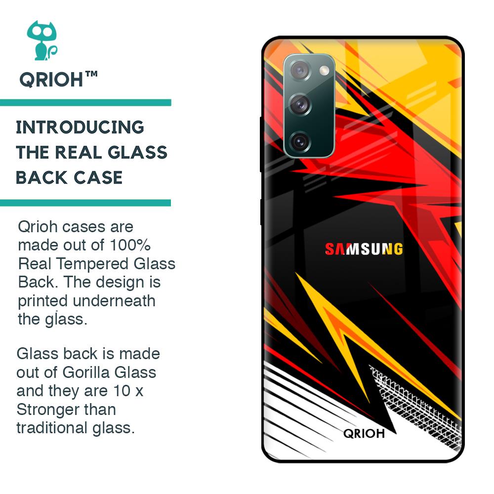 Race Jersey Pattern Glass Case For Samsung Galaxy S20 FE