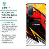 Race Jersey Pattern Glass Case For Samsung Galaxy S20 FE