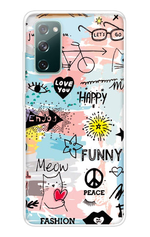 Happy Doodle Samsung Galaxy S20 FE Back Cover