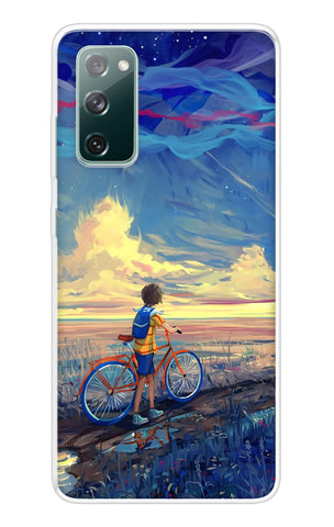 Riding Bicycle to Dreamland Samsung Galaxy S20 FE Back Cover