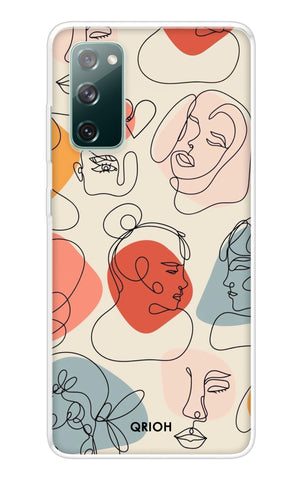 Abstract Faces Samsung Galaxy S20 FE Back Cover