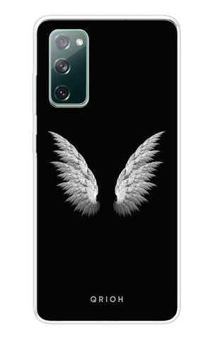 White Angel Wings Samsung Galaxy S20 FE Back Cover