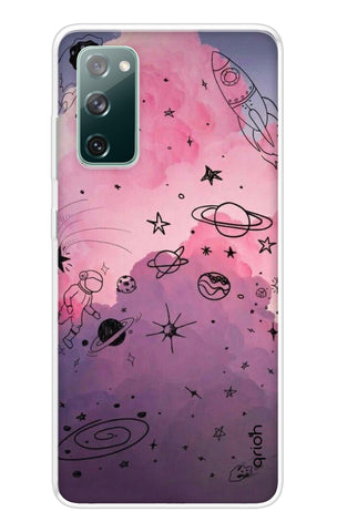 Space Doodles Art Samsung Galaxy S20 FE Back Cover