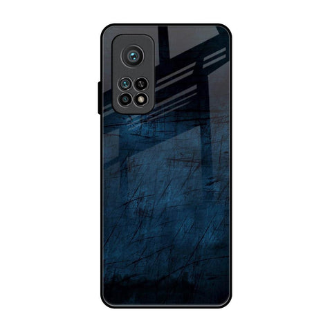 Dark Blue Grunge Xiaomi Mi 10T Pro Glass Back Cover Online
