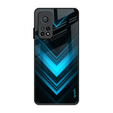 Vertical Blue Arrow Xiaomi Mi 10T Pro Glass Back Cover Online