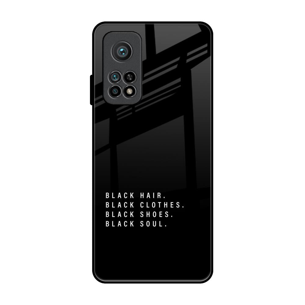 Black Soul Xiaomi Mi 10T Pro Glass Back Cover Online
