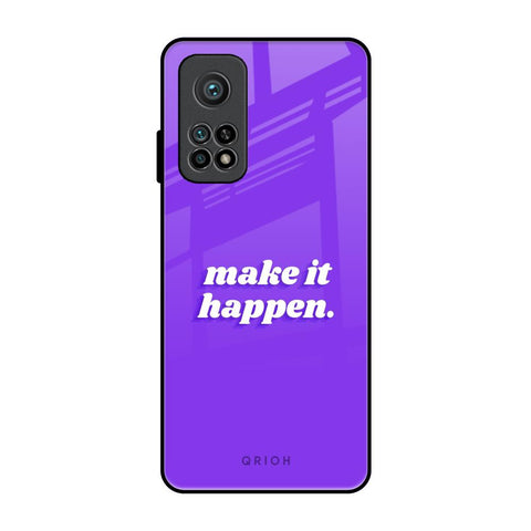 Make it Happen Xiaomi Mi 10T Pro Glass Back Cover Online