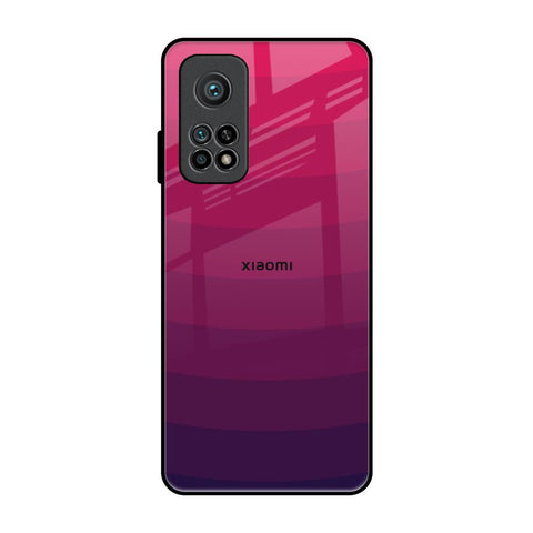 Wavy Pink Pattern Xiaomi Mi 10T Pro Glass Back Cover Online