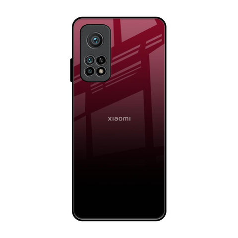 Wine Red Xiaomi Mi 10T Pro Glass Back Cover Online