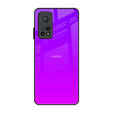 Purple Pink Xiaomi Mi 10T Pro Glass Back Cover Online