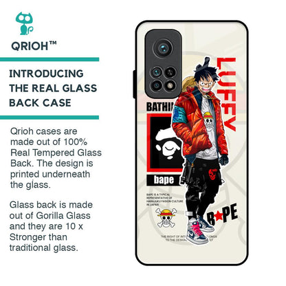 Bape Luffy Glass Case for Xiaomi Mi 10T Pro