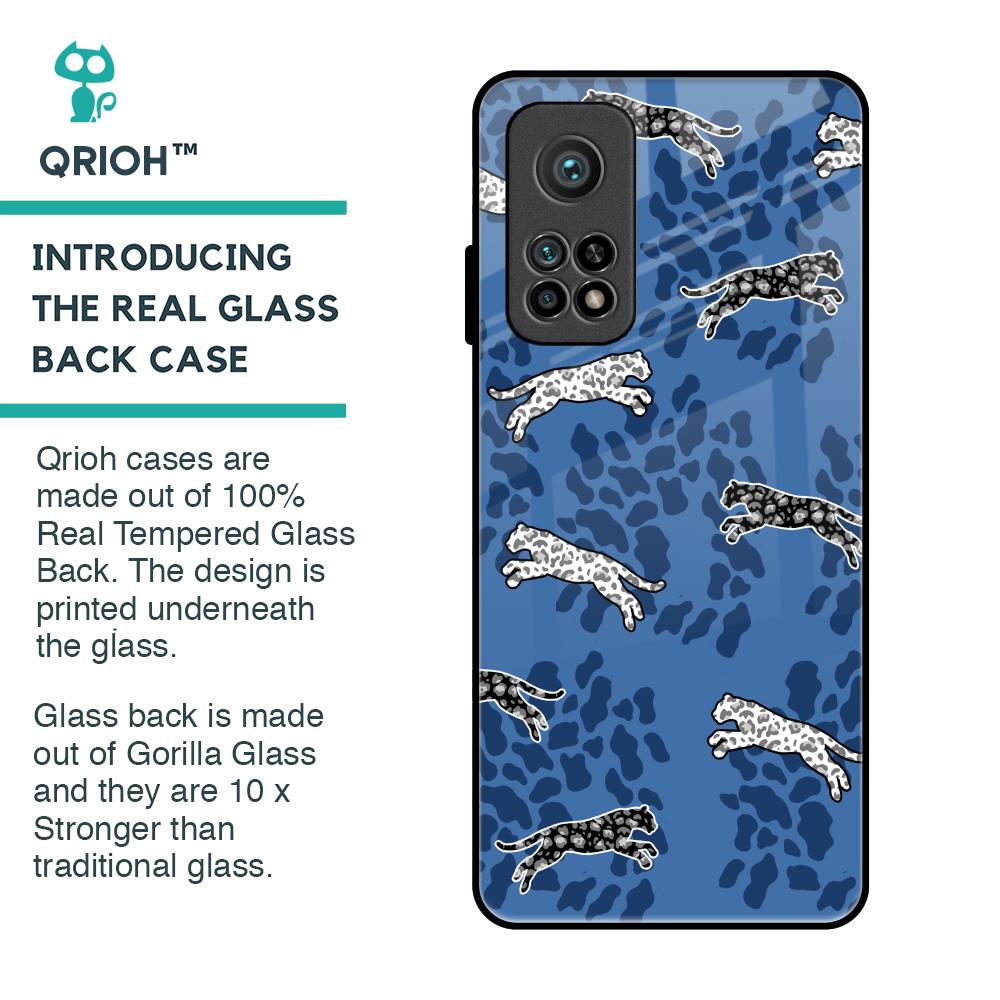 Blue Cheetah Glass Case for Xiaomi Mi 10T Pro
