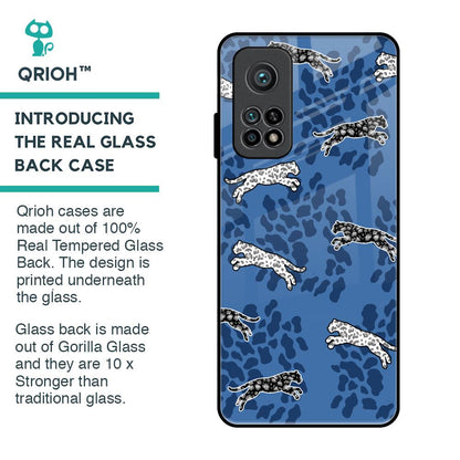 Blue Cheetah Glass Case for Xiaomi Mi 10T Pro