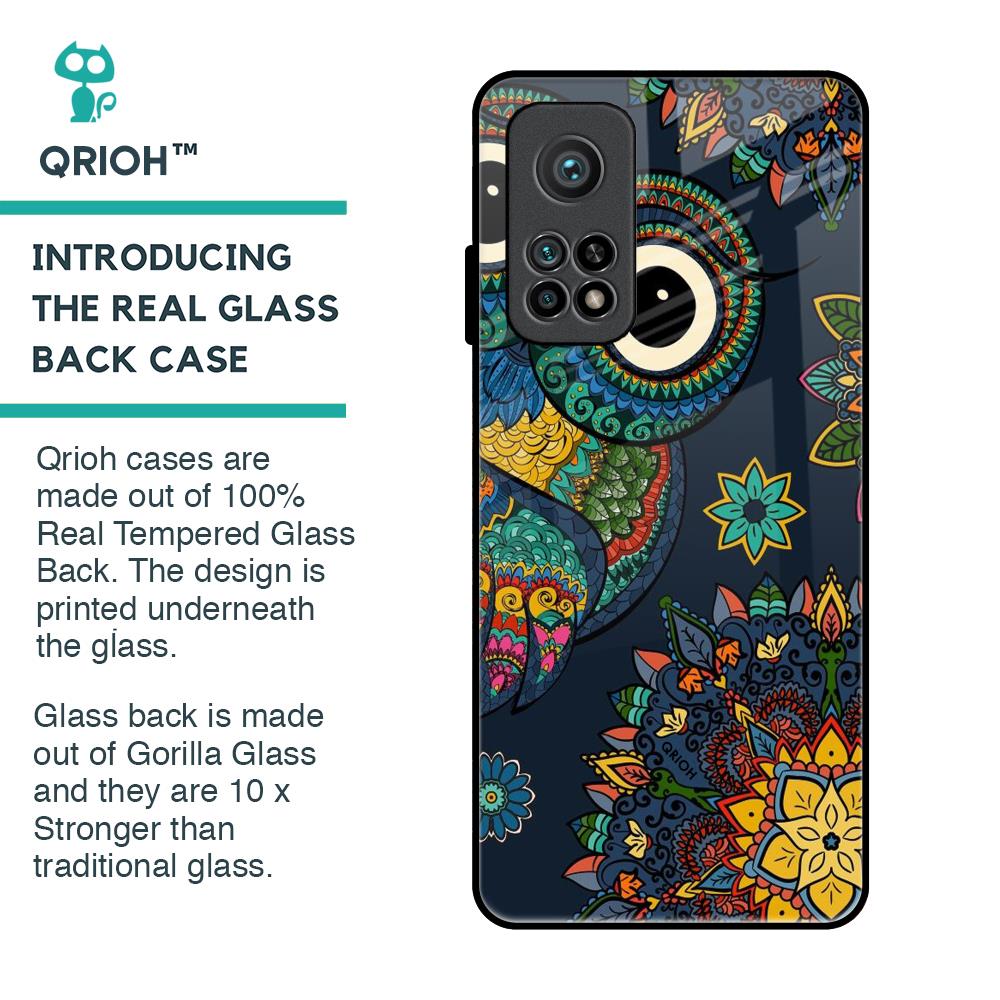 Owl Art Glass Case for Xiaomi Mi 10T Pro