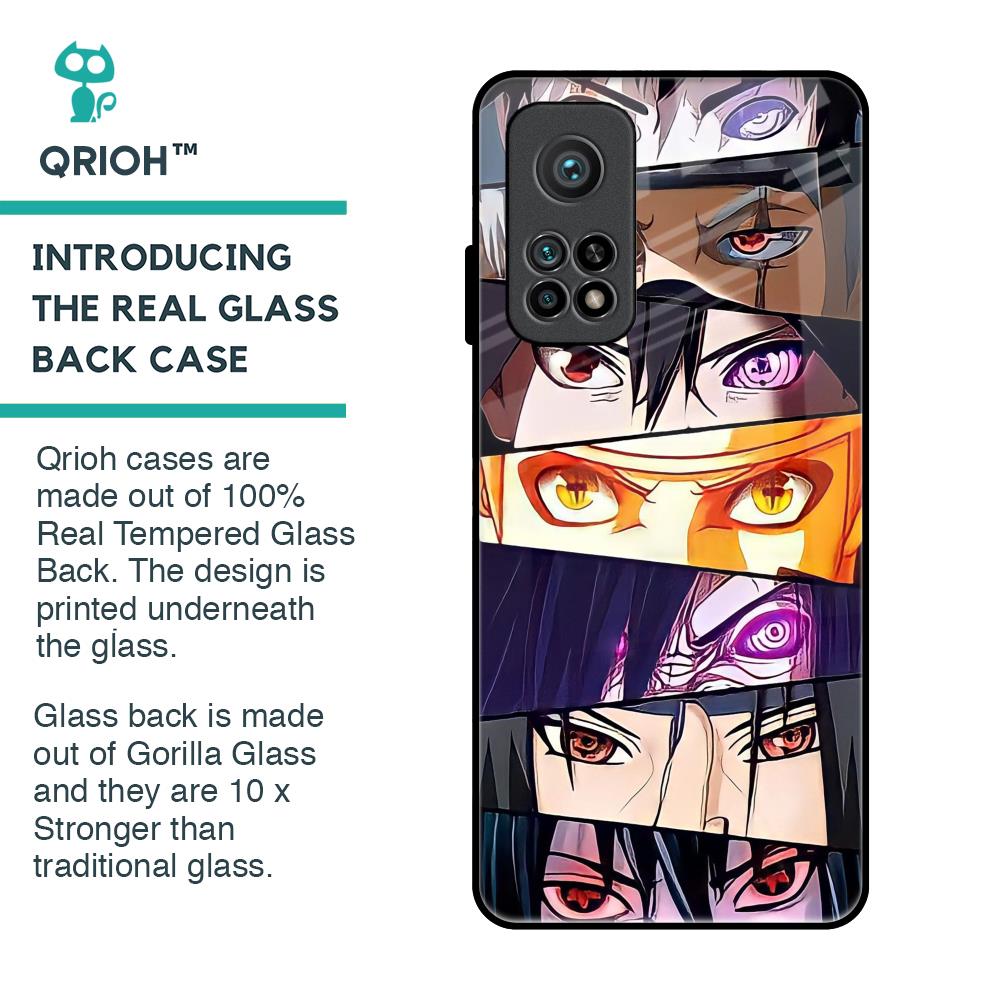 Anime Eyes Glass Case for Xiaomi Mi 10T Pro