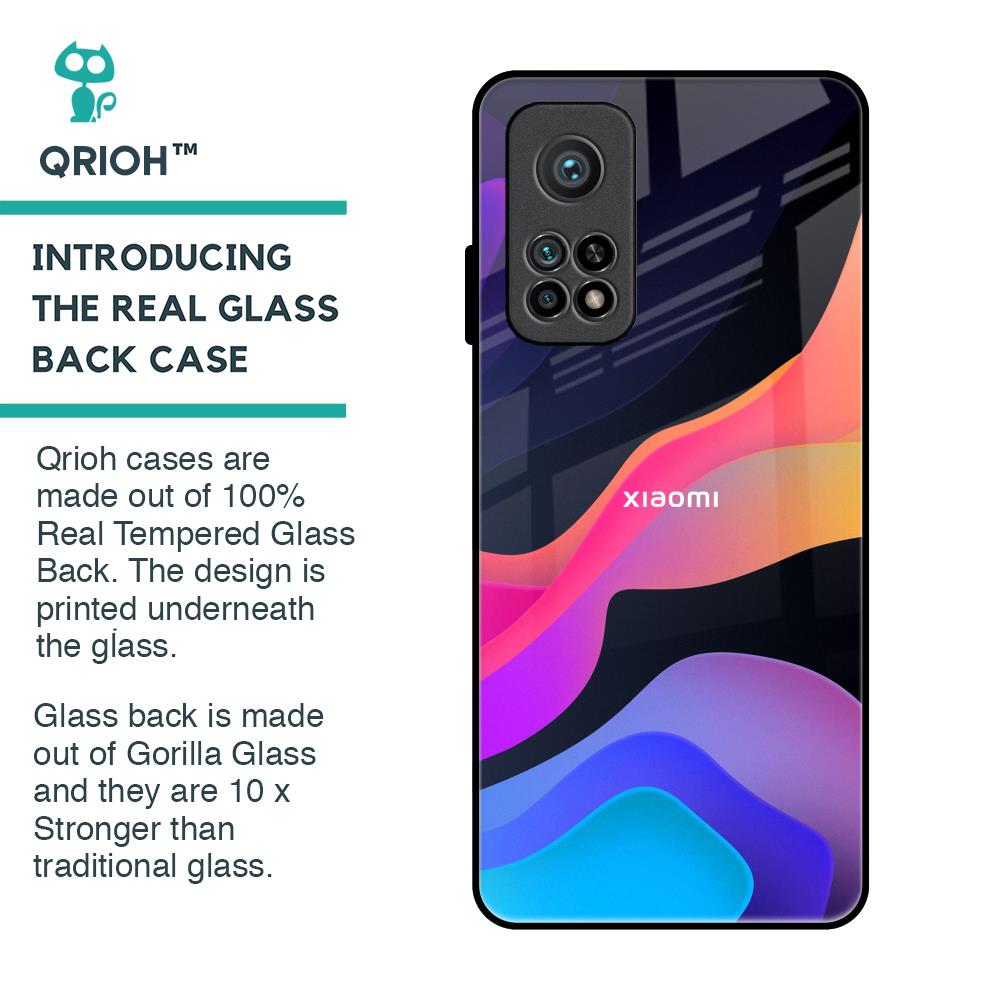 Colorful Fluid Glass Case for Xiaomi Mi 10T Pro