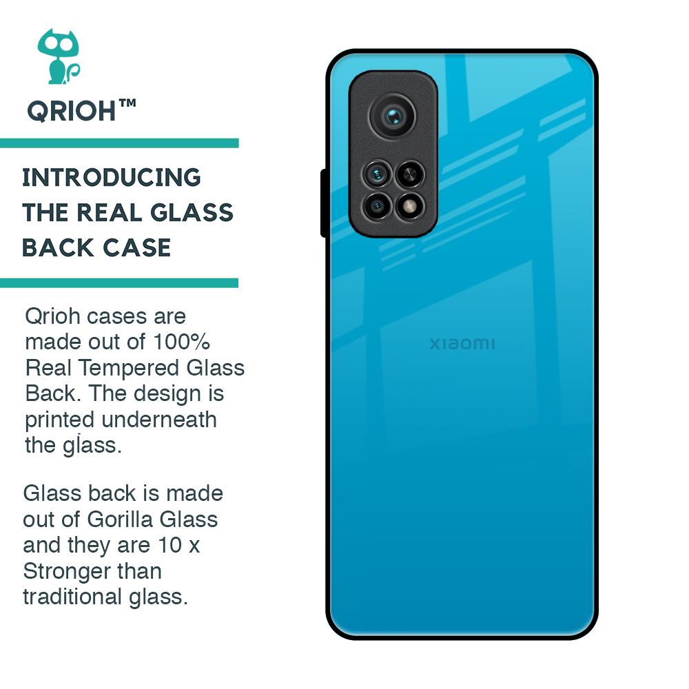 Blue Aqua Glass Case for Xiaomi Mi 10T Pro