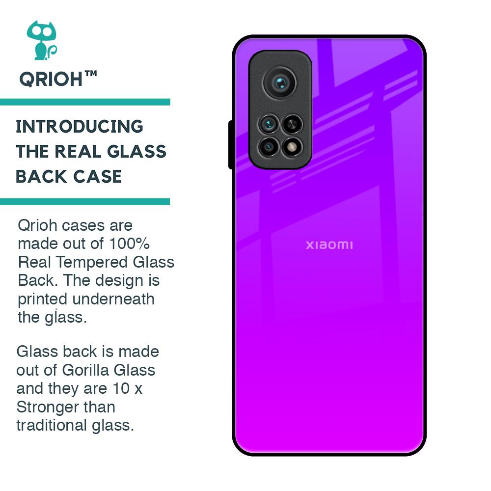 Purple Pink Glass Case for Xiaomi Mi 10T Pro