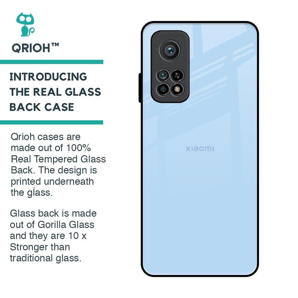 Pastel Sky Blue Glass Case for Xiaomi Mi 10T Pro