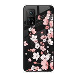 Black Cherry Blossom Mi 10T Pro Glass Cases & Covers Online