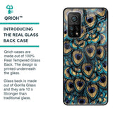 Peacock Feathers Glass case for Xiaomi Mi 10T Pro