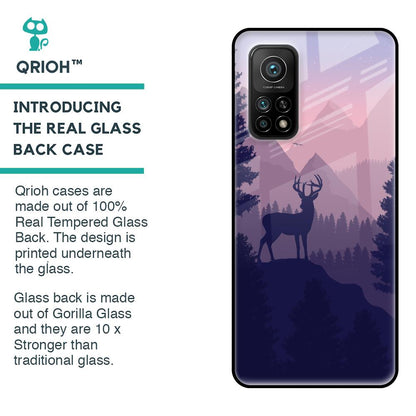 Deer In Night Glass Case For Xiaomi Mi 10T Pro