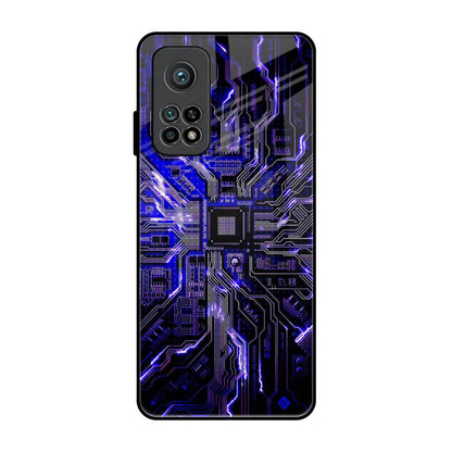 Techno Color Pattern Xiaomi Mi 10T Glass Back Cover Online