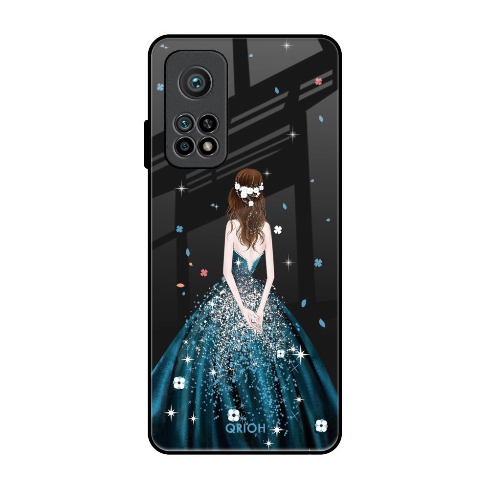 Queen Of Fashion Xiaomi Mi 10T Glass Back Cover Online