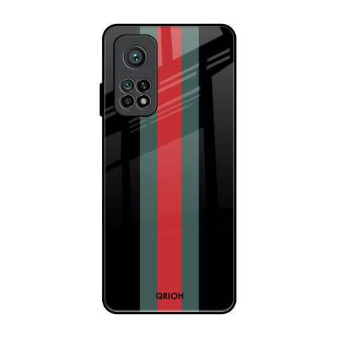Vertical Stripes Xiaomi Mi 10T Glass Back Cover Online