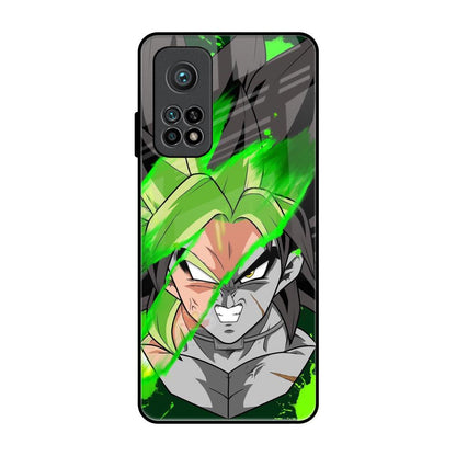 Anime Green Splash Xiaomi Mi 10T Glass Back Cover Online