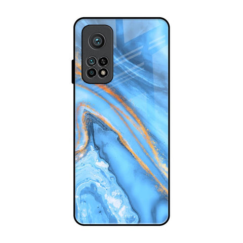 Vibrant Blue Marble Xiaomi Mi 10T Glass Back Cover Online