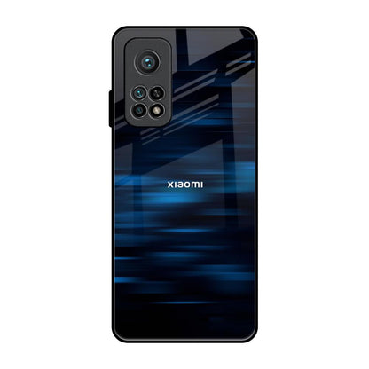 Blue Rough Abstract Xiaomi Mi 10T Glass Back Cover Online