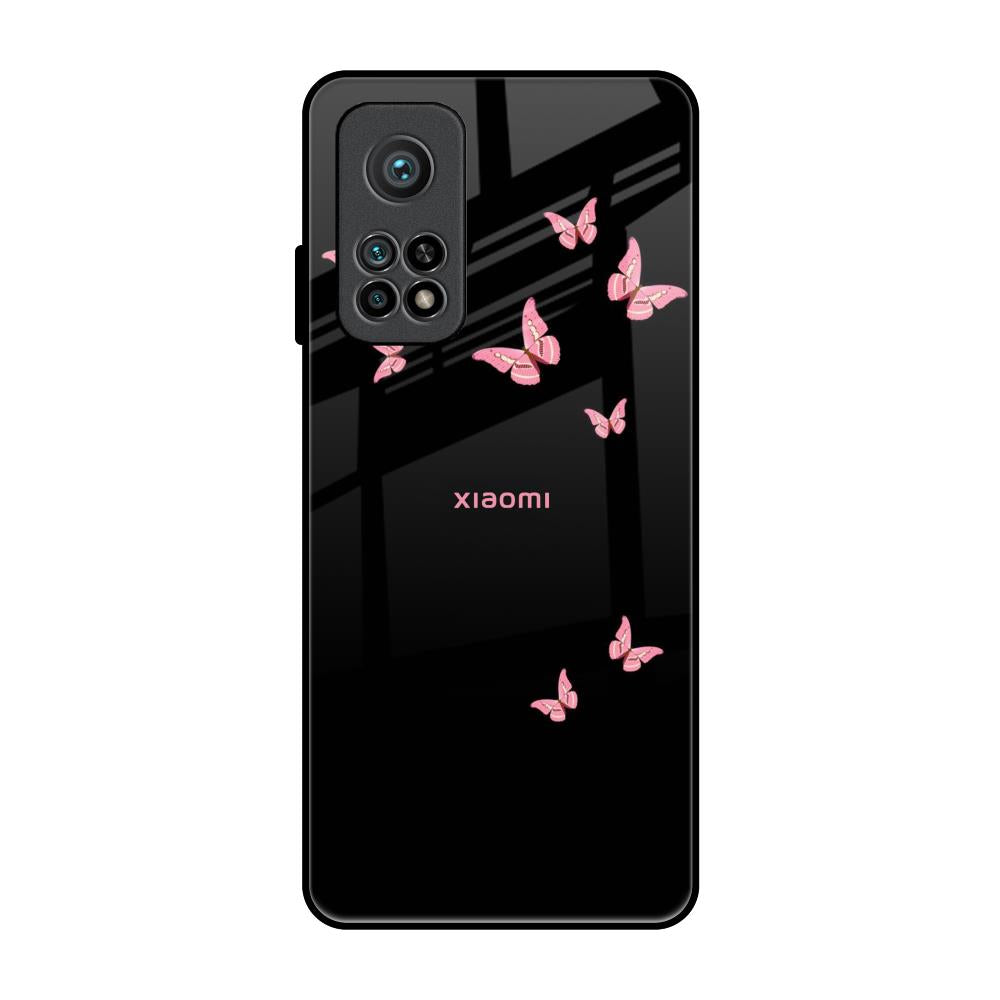 Fly Butterfly Xiaomi Mi 10T Glass Back Cover Online