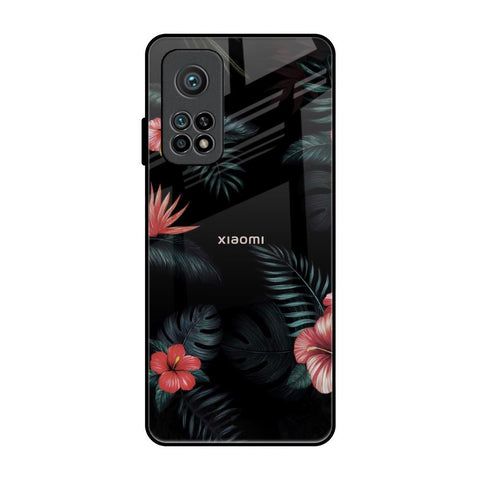 Tropical Art Flower Xiaomi Mi 10T Glass Back Cover Online