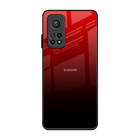 Maroon Faded Xiaomi Mi 10T Glass Back Cover Online