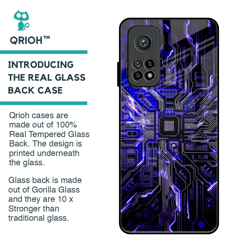Techno Color Pattern Glass Case For Xiaomi Mi 10T