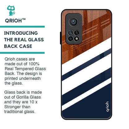 Bold Stripes Glass Case for Xiaomi Mi 10T