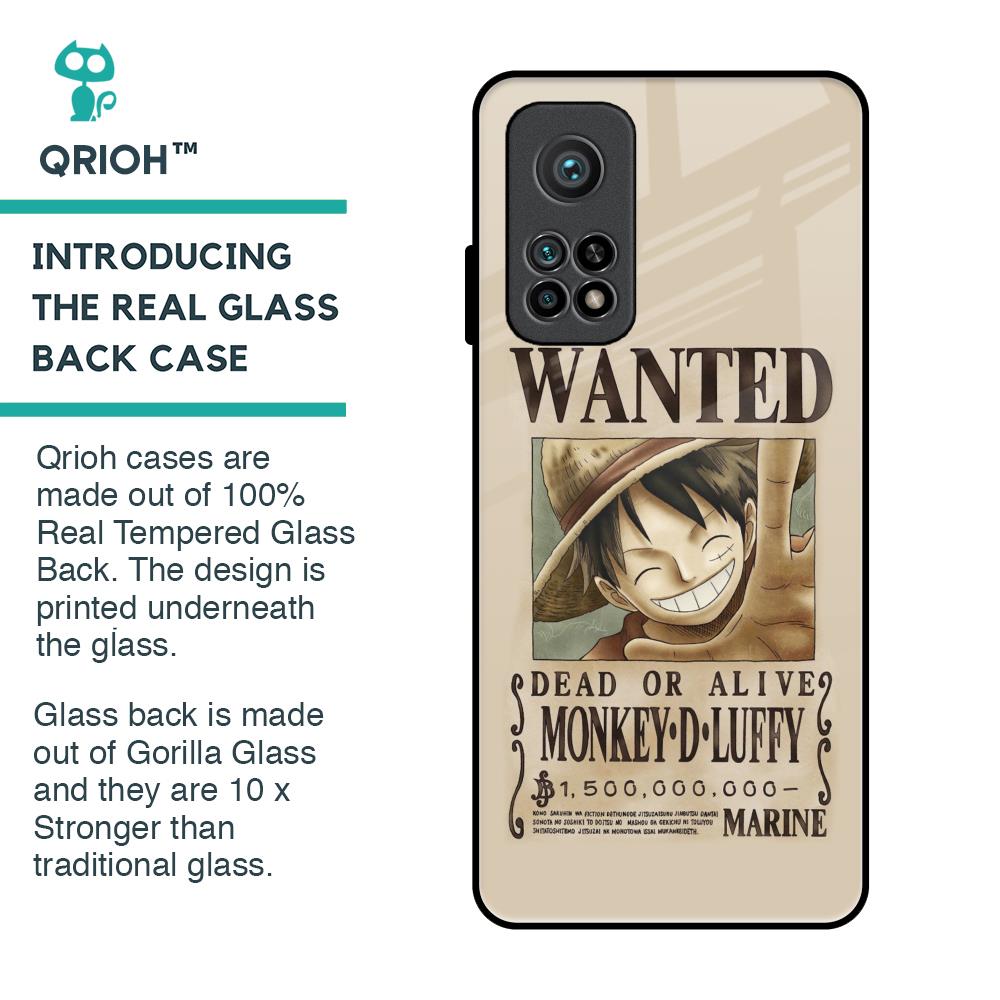 Luffy Wanted Glass Case for Xiaomi Mi 10T