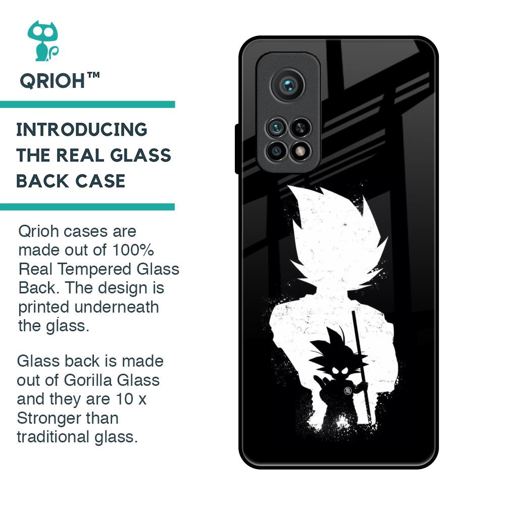 Monochrome Goku Glass Case for Xiaomi Mi 10T