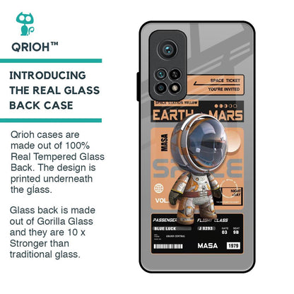 Space Ticket Glass Case for Xiaomi Mi 10T
