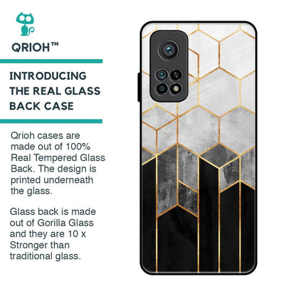 Tricolor Pattern Glass Case for Xiaomi Mi 10T