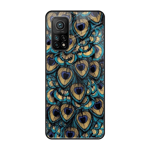 Peacock Feathers Xiaomi Mi 10T Glass Cases & Covers Online