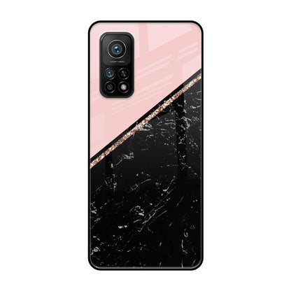 Marble Texture Pink Xiaomi Mi 10T Glass Cases & Covers Online