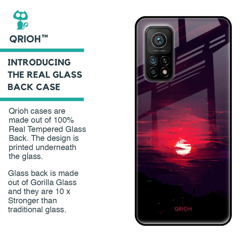 Morning Red Sky Glass Case For Xiaomi Mi 10T