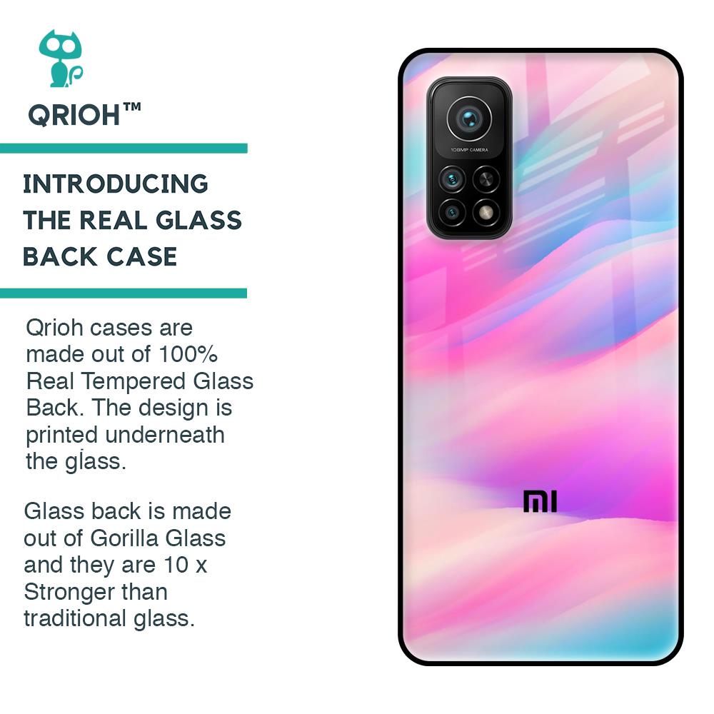 Colorful Waves Glass case for Xiaomi Mi 10T