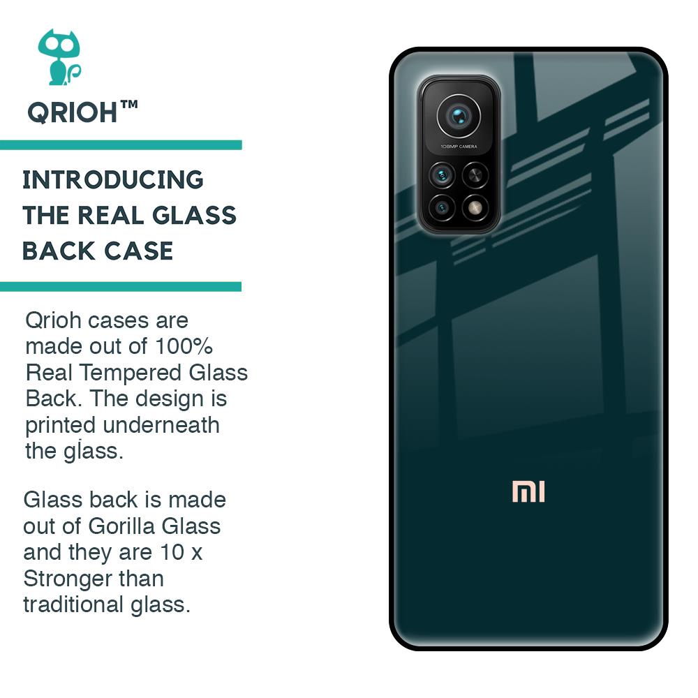 Hunter Green Glass Case For Xiaomi Mi 10T