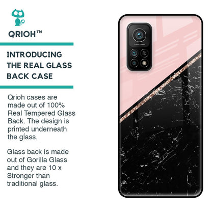 Marble Texture Pink Glass Case For Xiaomi Mi 10T