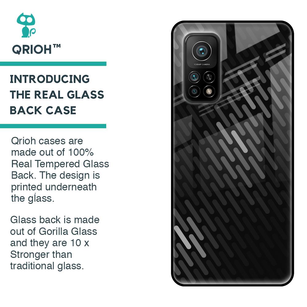 Dark Abstract Pattern Glass Case For Xiaomi Mi 10T