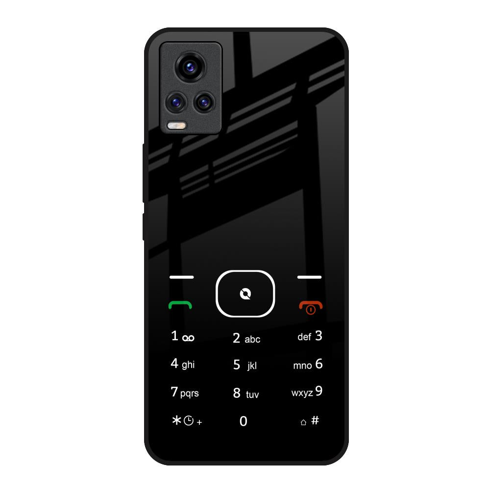 Classic Keypad Pattern Vivo V20 Glass Back Cover Online