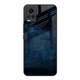 Dark Blue Grunge Vivo V20 Glass Back Cover Online